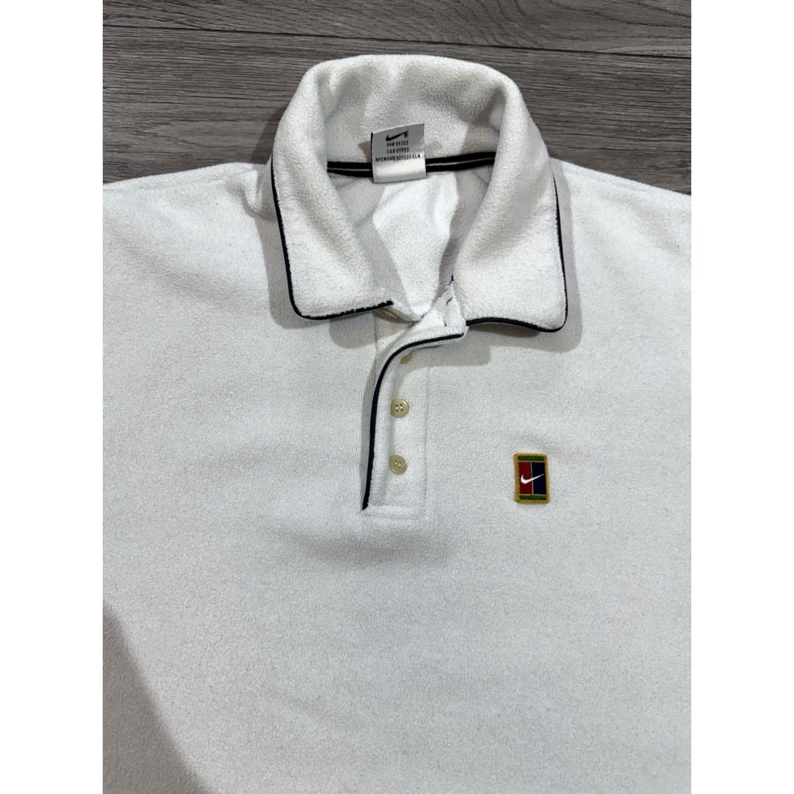 Nike Nike Tennis Shirt Jersey Polo Mens L White Challenge Court, Andre Agassi, Activewear Size US L / EU 52-54 / 3 - 5 Thumbnail