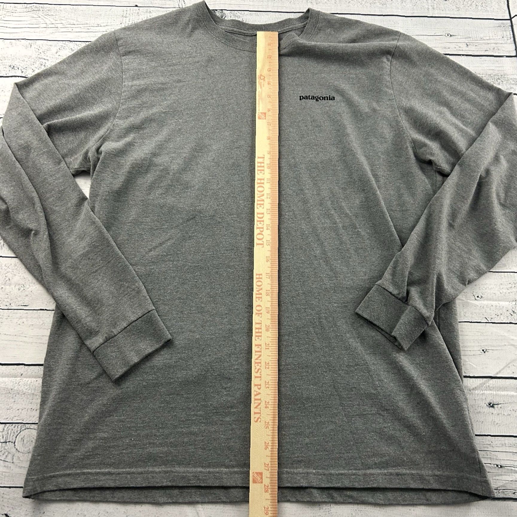 Patagonia Patagonia T-Shirt Regular Fit Long Sleeve Crew Neck Men's XL Gray Size US XL / EU 56 / 4 - 4 Thumbnail