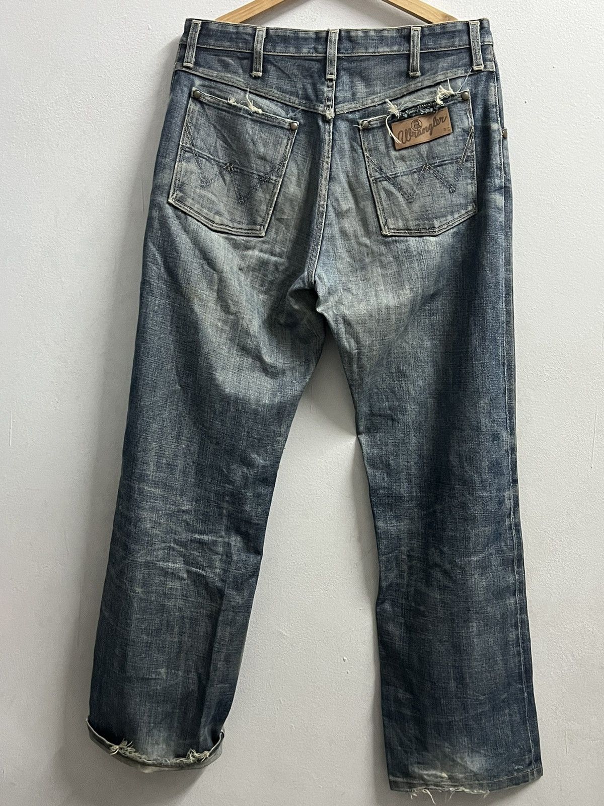 Vintage VINTAGE WRANGLER BLUE BELL SELVEDGE DENIM Size US 34 / EU 50 - 8 Thumbnail
