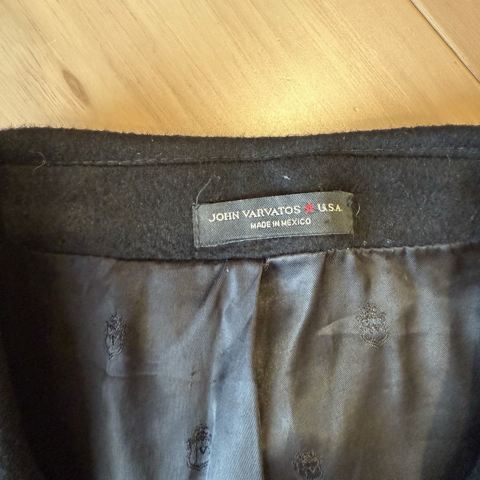 John Varvatos John Varvatos Cashmere Peacoat 48R Black Winter Minimalist Size US XXL / EU 58 / 5 - 6 Thumbnail
