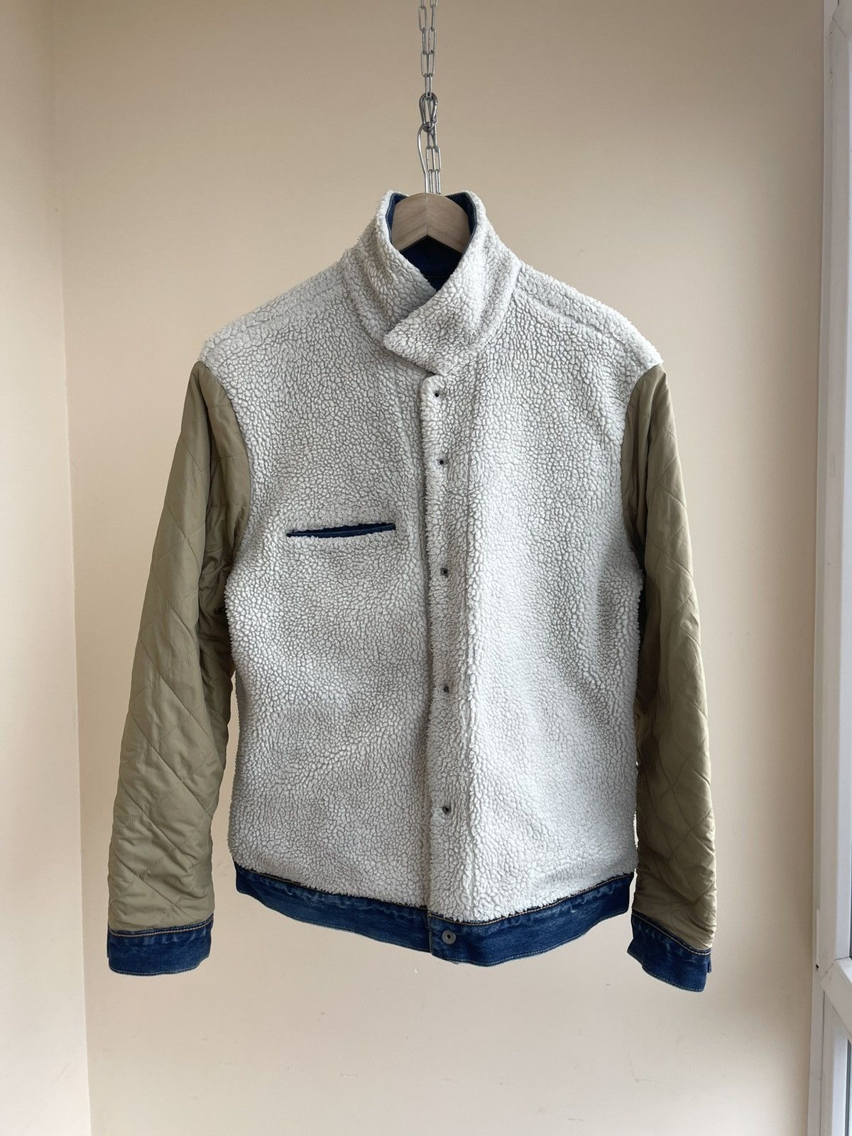 Levi's Levis Type 3 III Sherpa Trucker Washed Blue Denim Jacket Size US L / EU 52-54 / 3 - 13 Thumbnail