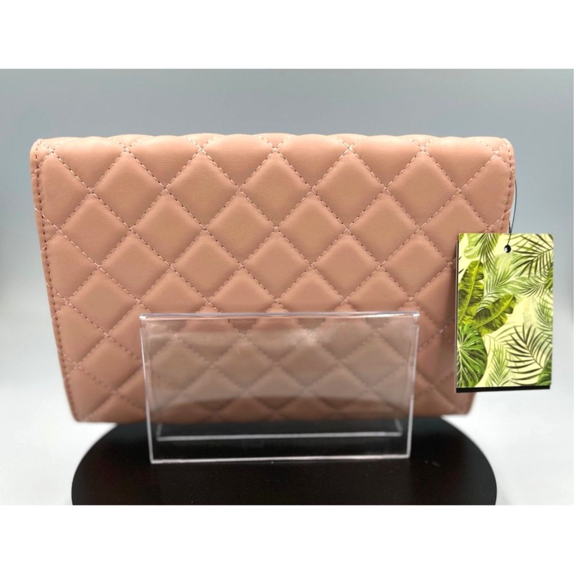 Badgley Mischka Badgley Mischka Diamond Quilt Convertible Crossbody BagBlush Size ONE SIZE - 6 Thumbnail