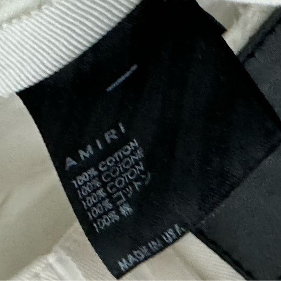 Amiri AMIRI Wide-Leg Cargo Pants Monogram White Men’s Size 30 Size US 30 / EU 46 - 6 Thumbnail
