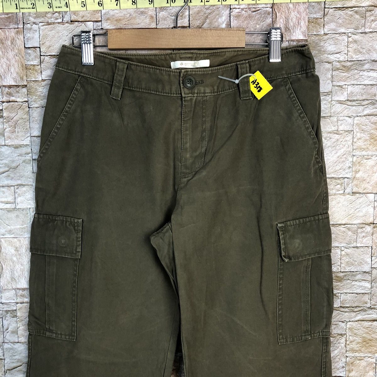 Japanese Brand Enracine Green Cargo Multipocket Pants #A318 Size US 28 / EU 44 - 5 Thumbnail
