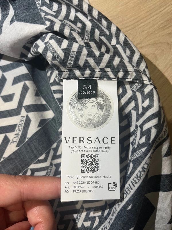 Versace Versace shirt Black and White Size US XL / EU 56 / 4 - 4 Thumbnail