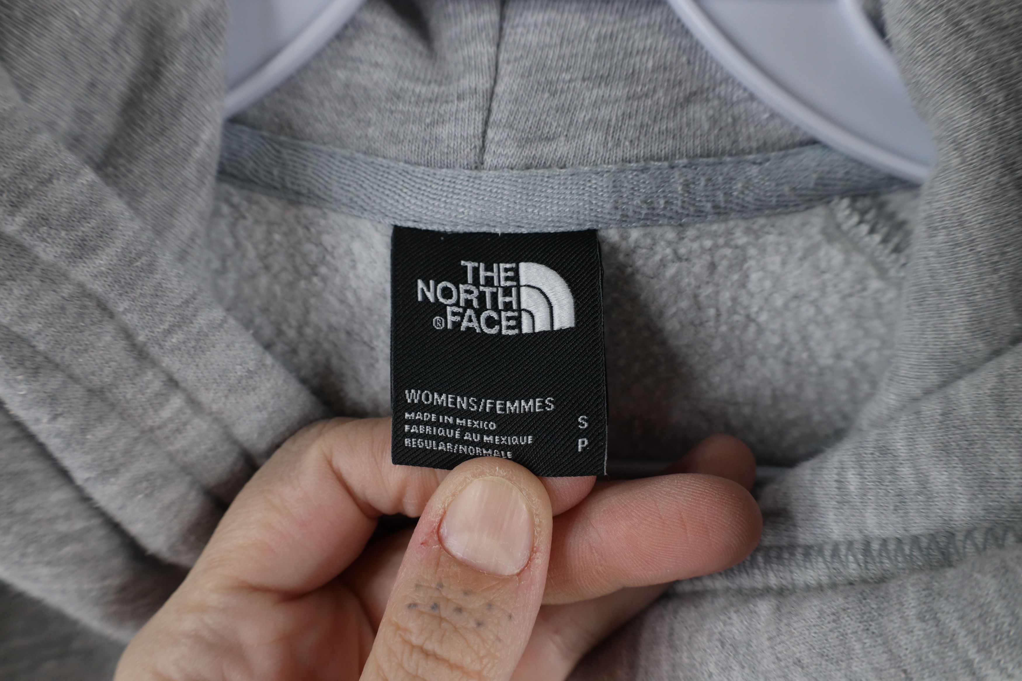 The North Face × Vintage Vintage The North Face Script Hoodie Sweatshirt Gray Size S / US 4 / IT 40 - 6 Thumbnail
