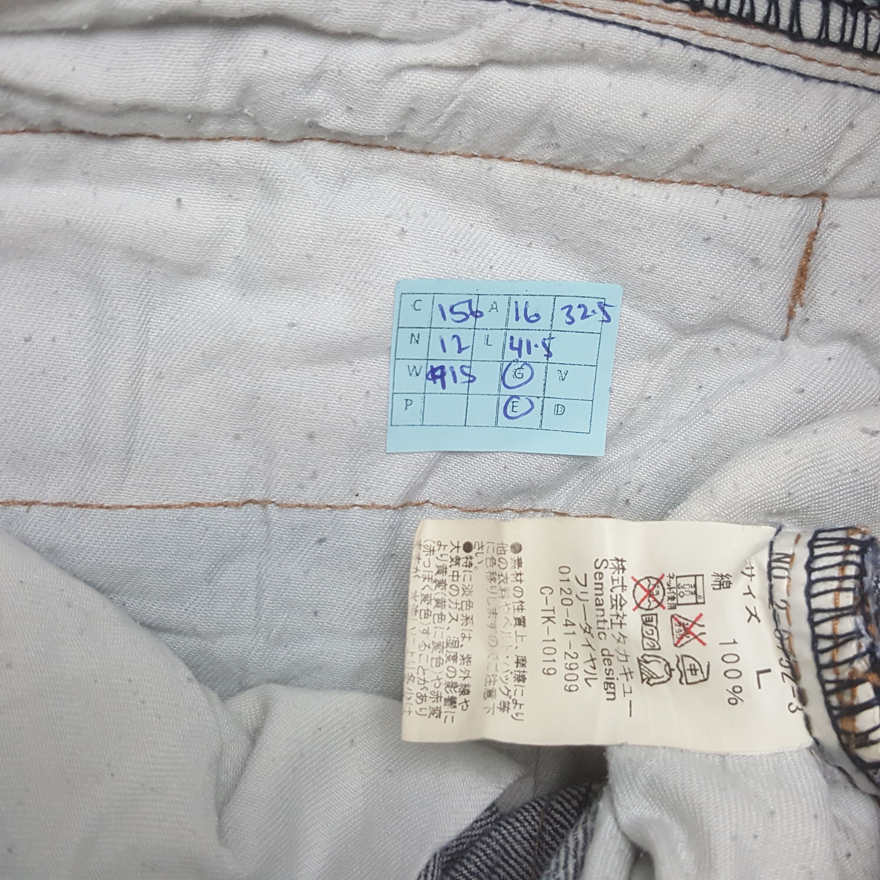 Japanese Brand × Vintage × semanticdesign Vintage Semantic Design Cargo Denim Pants Size US 32 / EU 48 - 14 Thumbnail