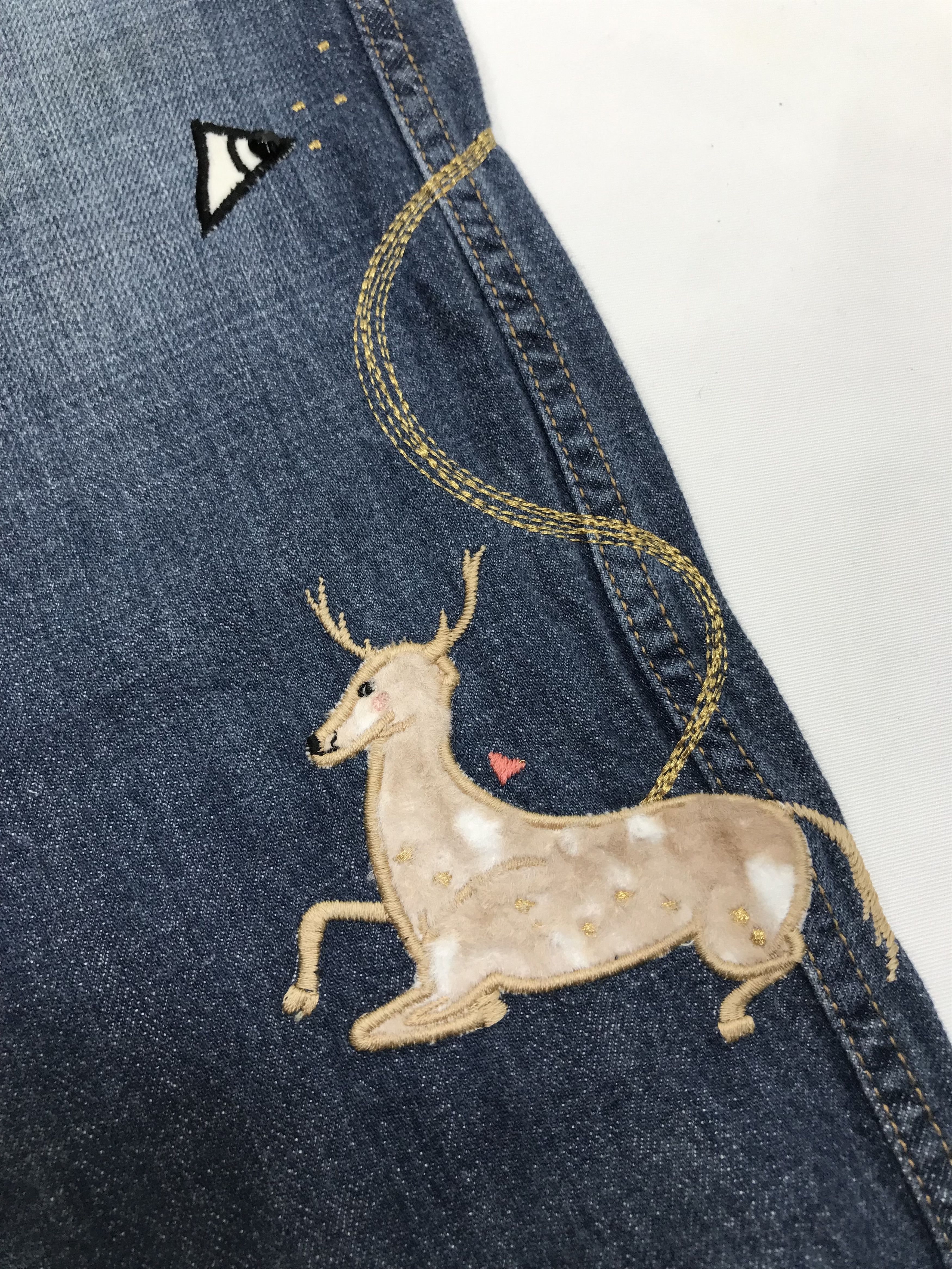 Tsumori Chisato Vintage Tsumori Chisato x Issey Miyake Embroidered Jeans Size 29" - 11 Thumbnail