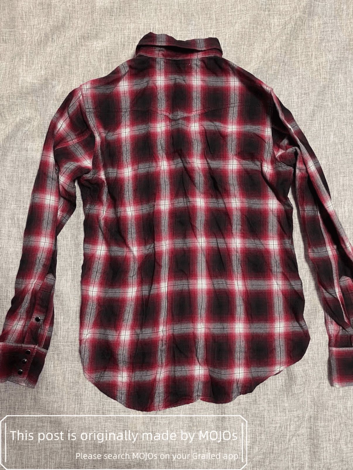 Saint Laurent Paris Sz M Saint Laurent Paris 16AW Red Plaid Shirt mojos752 Size US M / EU 48-50 / 2 - 2 Thumbnail