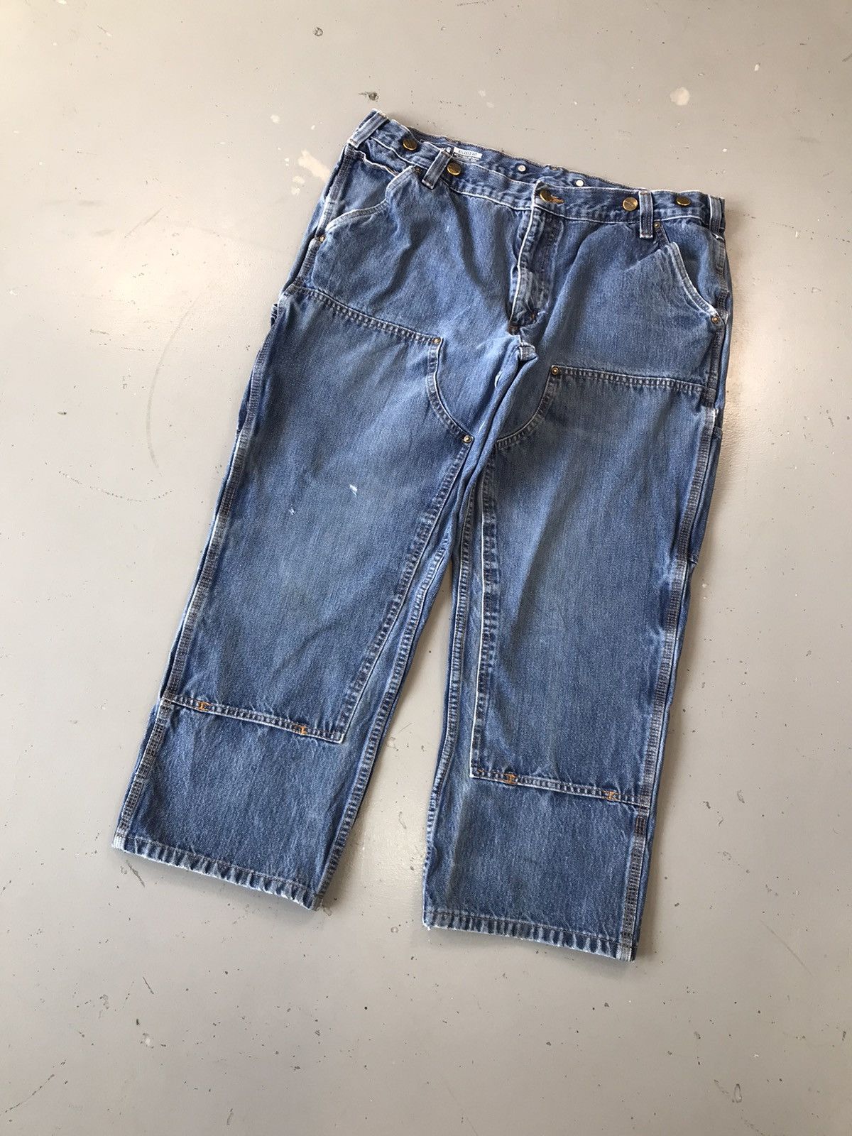 Carhartt × Vintage Vintage Carhartt b01 double knee denim Size US 38 / EU 54 - 2 Thumbnail