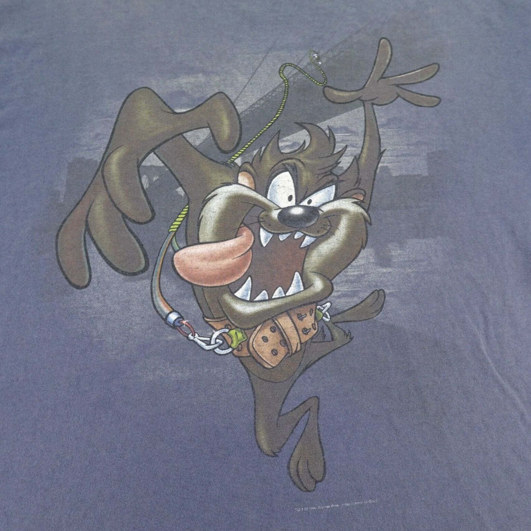 Vintage VINTAGE Tasmanian Devil Shirt Mens L Blue 90s Looney Tunes T-Shirt Graphic Print Size US L / EU 52-54 / 3 - 2 Thumbnail
