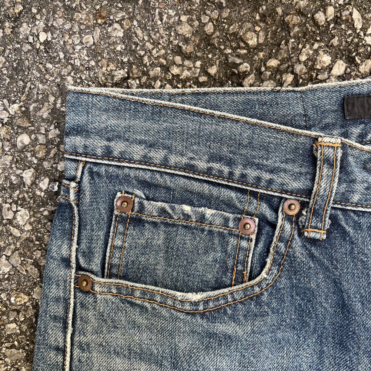Japanese Brand Beams Japan Jeans Distressed Patchwork Sashiko Denim Size US 30 / EU 46 - 5 Thumbnail