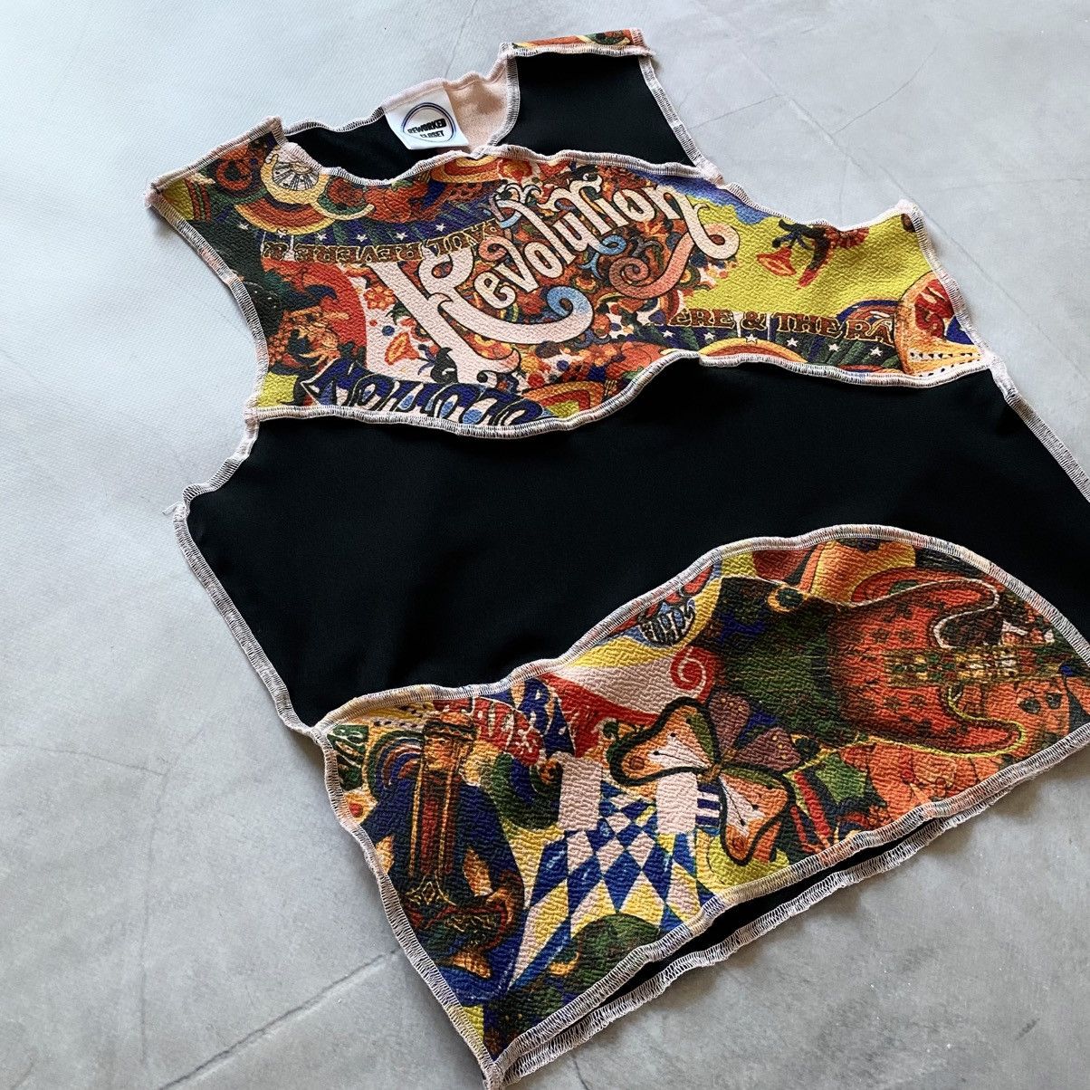 Hysteric Glamour Revolution Patchwork Hysteric Glamour Vibe Cute Tank Top Y2K Size S / US 4 / IT 40 - 5 Thumbnail