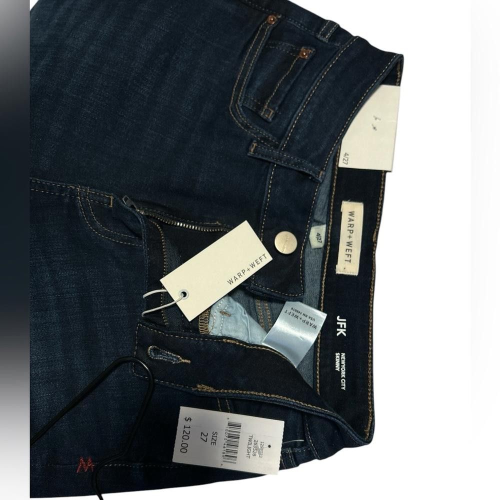 Designer BNWT Warp + Weft JFK Skinny Jeans Size 27 Size 27" / US 4 / IT 40 - 5 Thumbnail