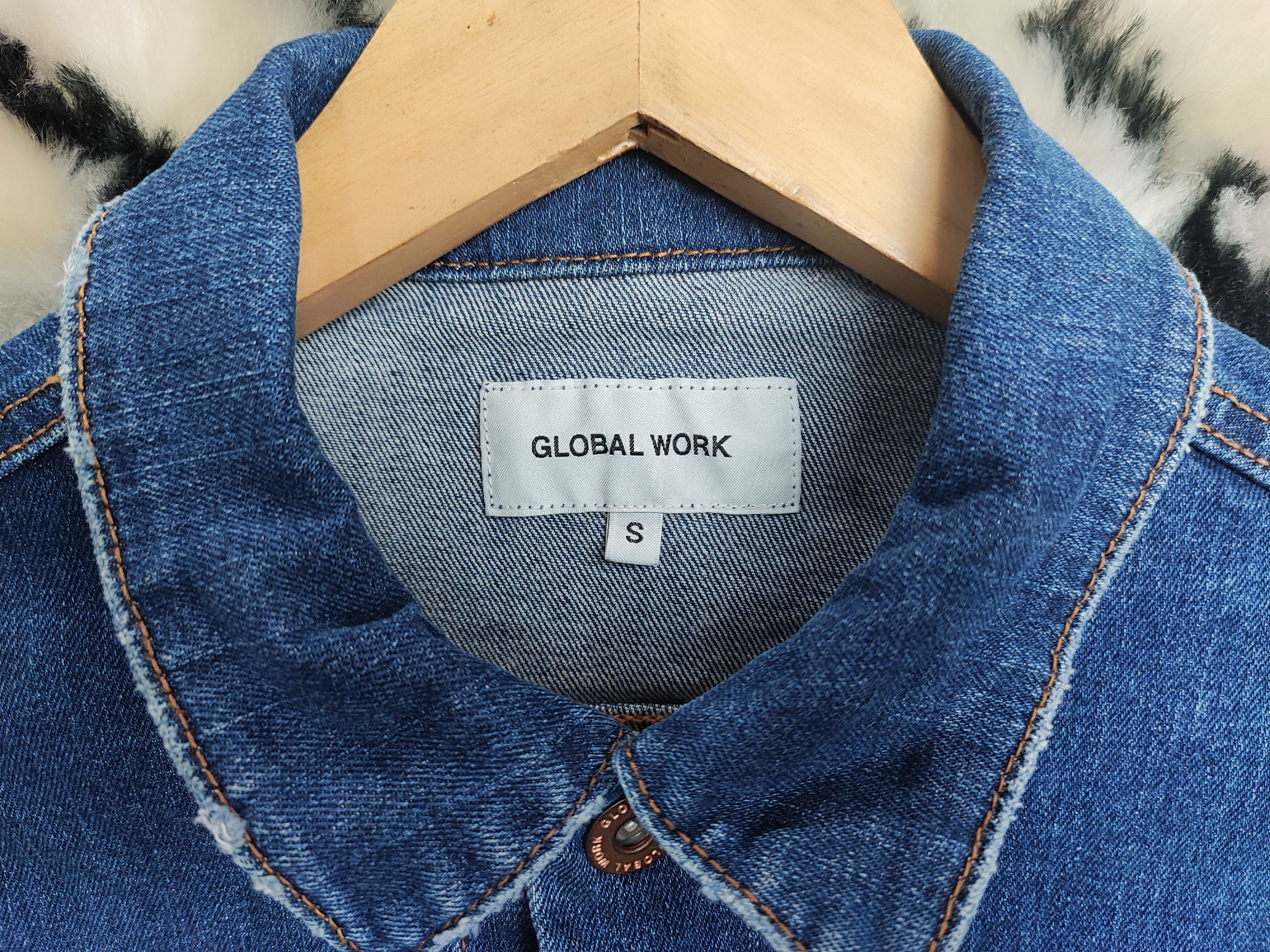 Global Work Global Work Japan Denim Jacket Style Type 3 Trucker 17x24 Size US M / EU 48-50 / 2 - 14 Thumbnail