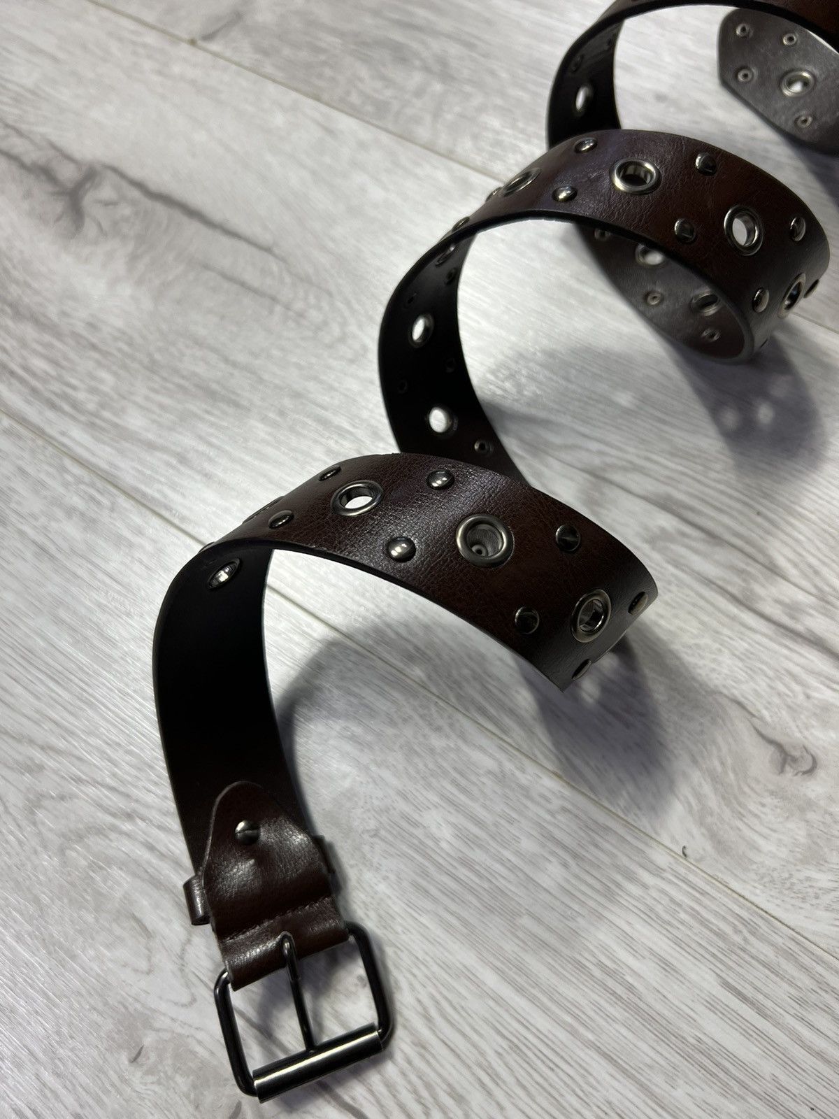 Vintage Vintage Avant Garde Brown Belt Y2K Style Size ONE SIZE - 3 Thumbnail