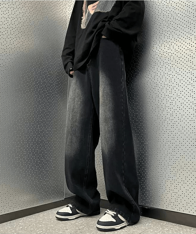 Japanese Brand × Jean Vintage loose distressed oversize American casual jeans Size US 32 / EU 48 - 5 Thumbnail