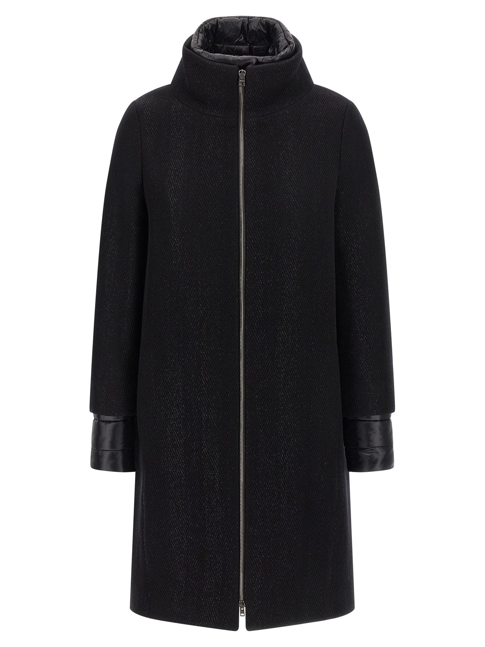 Herno Lamé thread and wool coat Size S / US 4 / IT 40 - 1 Thumbnail