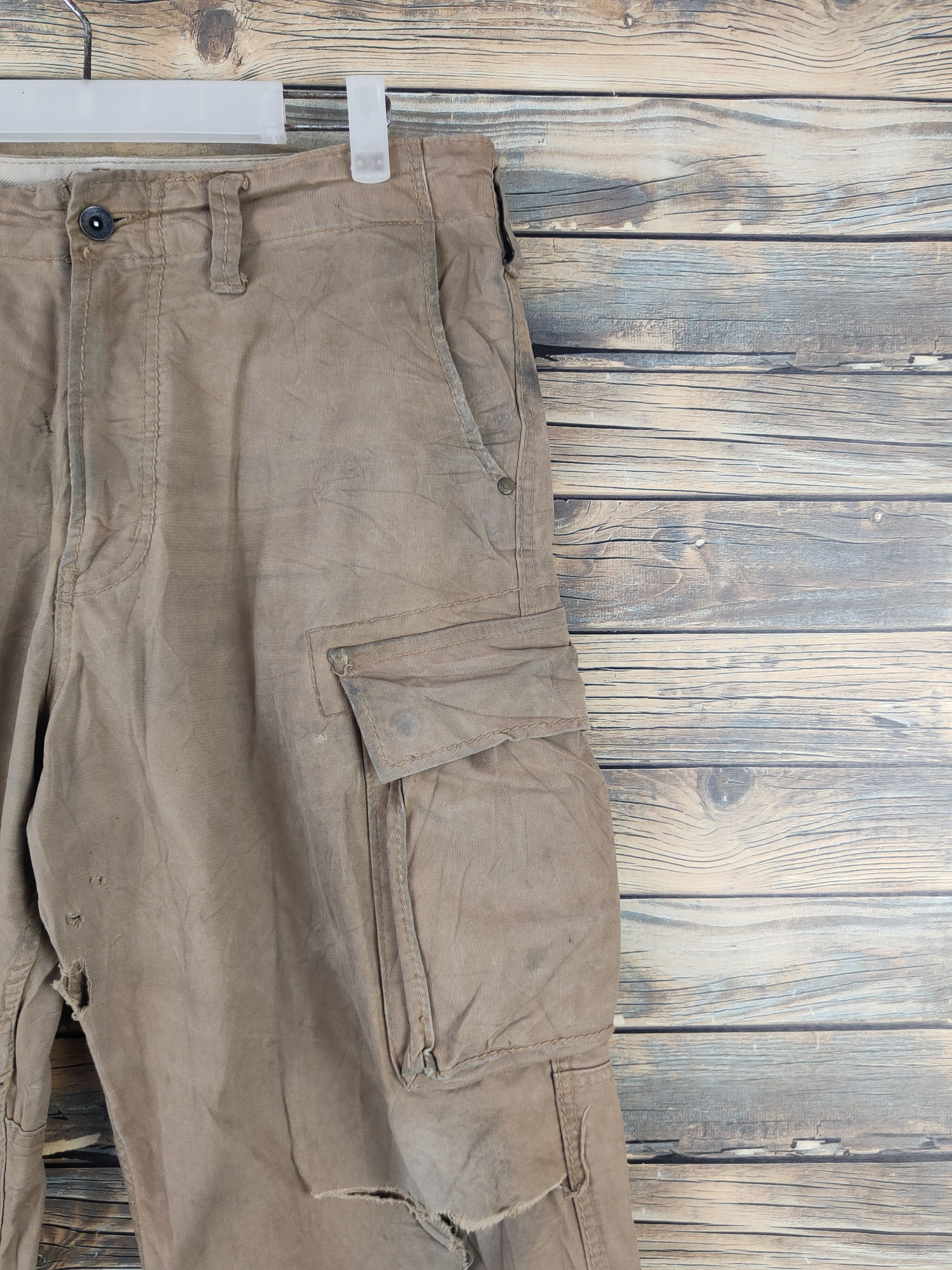 Japanese Brand Evenriver Brown Multipocket Tactical Cargo Pants #W2181 Size US 33 - 7 Thumbnail