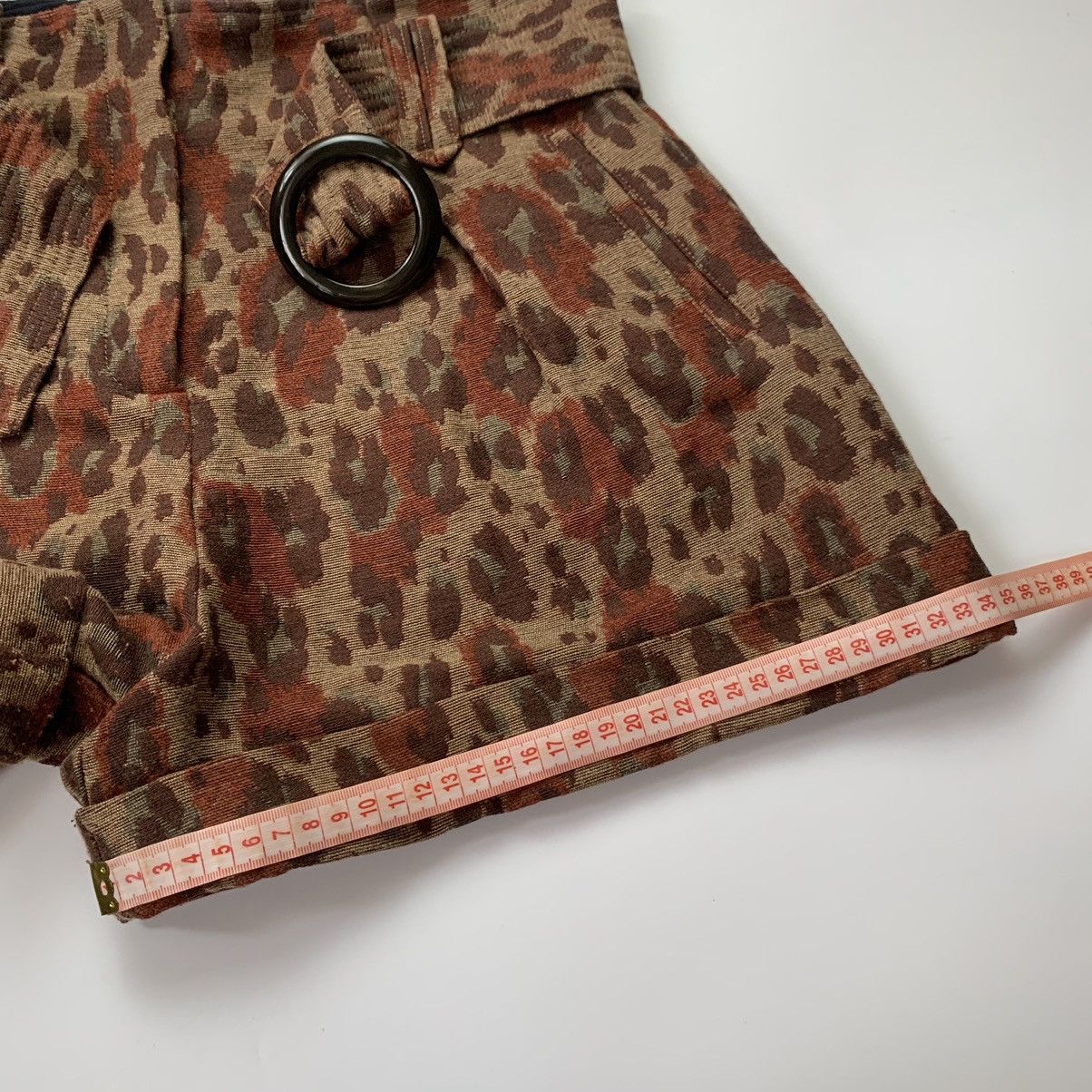 Sezane Sezane Jacquard Leopard High Rise Shorts Size 34" / US 12 / IT 48 - 18 Thumbnail