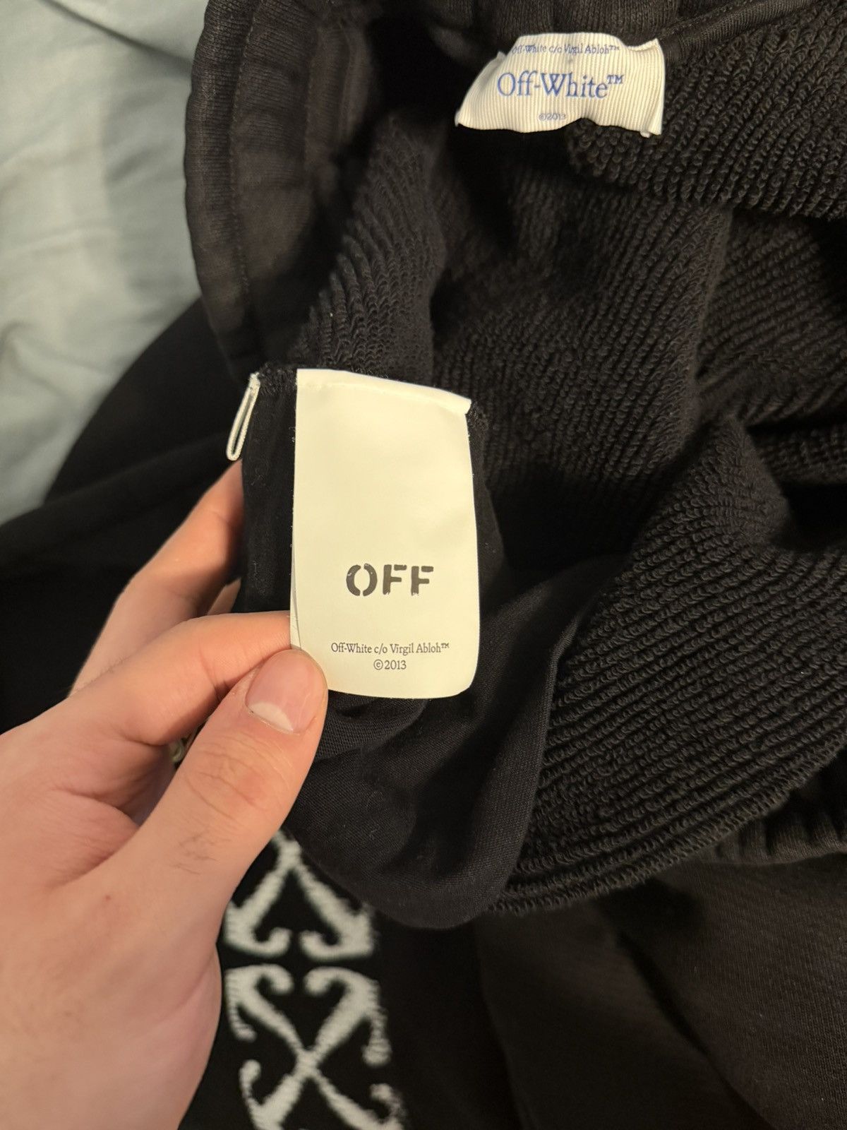 Off-White Off White Windy Arrow Sweatpants Black Size US 32 / EU 48 - 3 Thumbnail