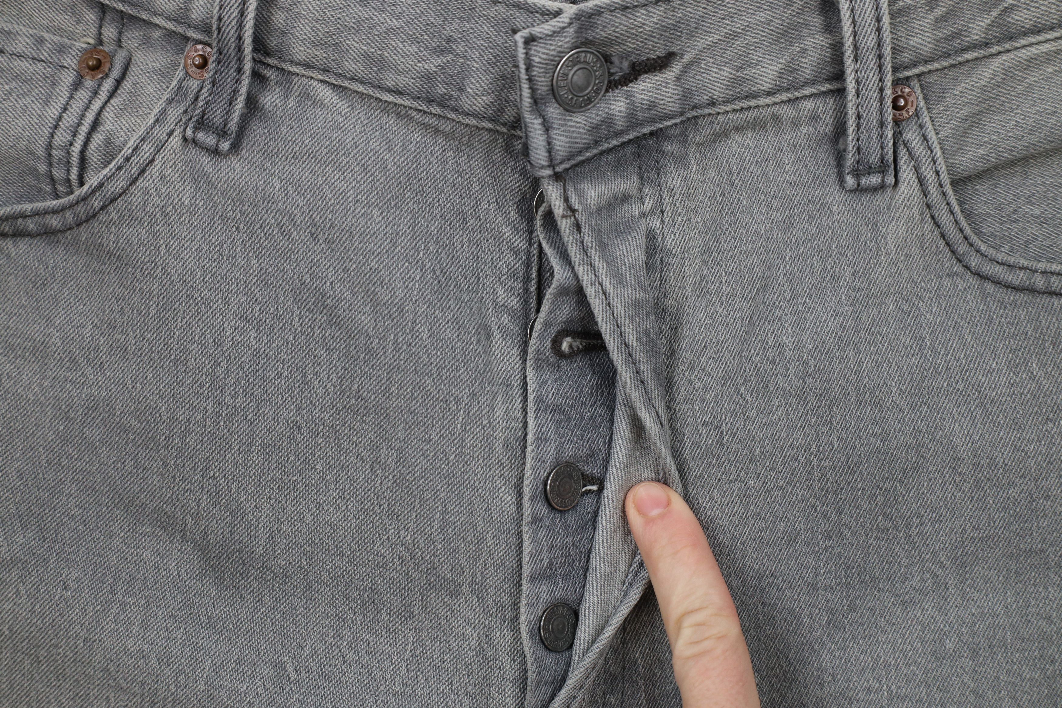 Levi's × Vintage Vintage Y2K Levis 501xx Button Fly Original Fit Jeans Gray Size US 36 / EU 52 - 6 Thumbnail