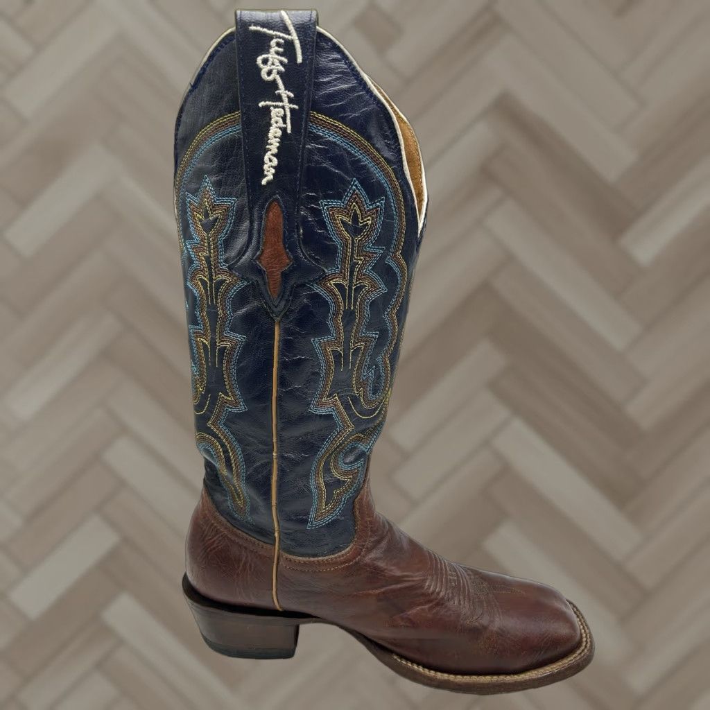 Dsquared2 VINTAGE Resistol Ranch MENS Boots Square Toe Handmade Leather Brown Western Snake M3585 Boots Mens 8.5 D 10 US Leather Outsole Mexico Mid-Calf Size US 10 / EU 43 - 1 Thumbnail