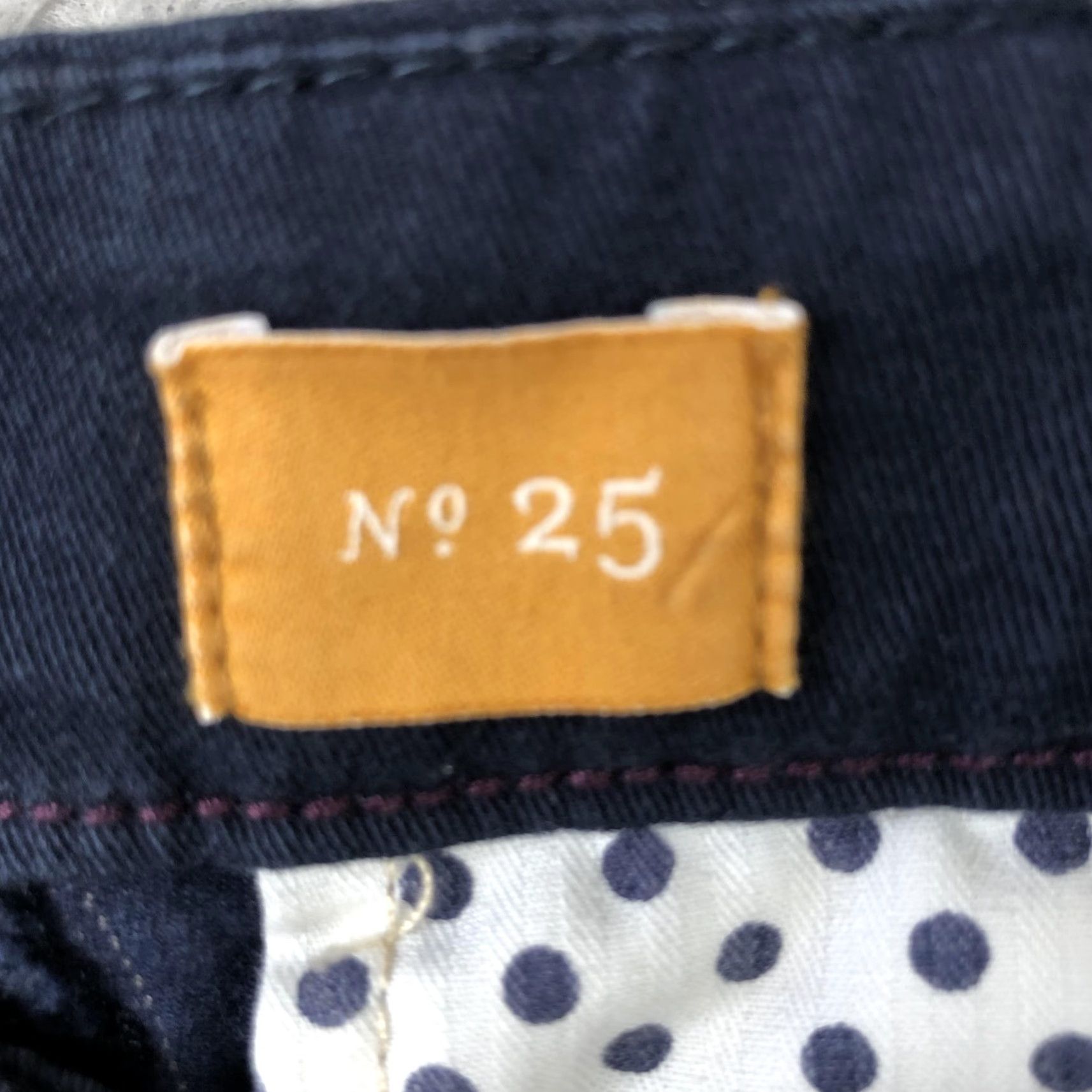 Vintage Pilcro And The Letterpress Pants Womens 25 Blue Pinstripe Hyphen Chino 2010 Y2K Size 42" / US 20 - 4 Thumbnail