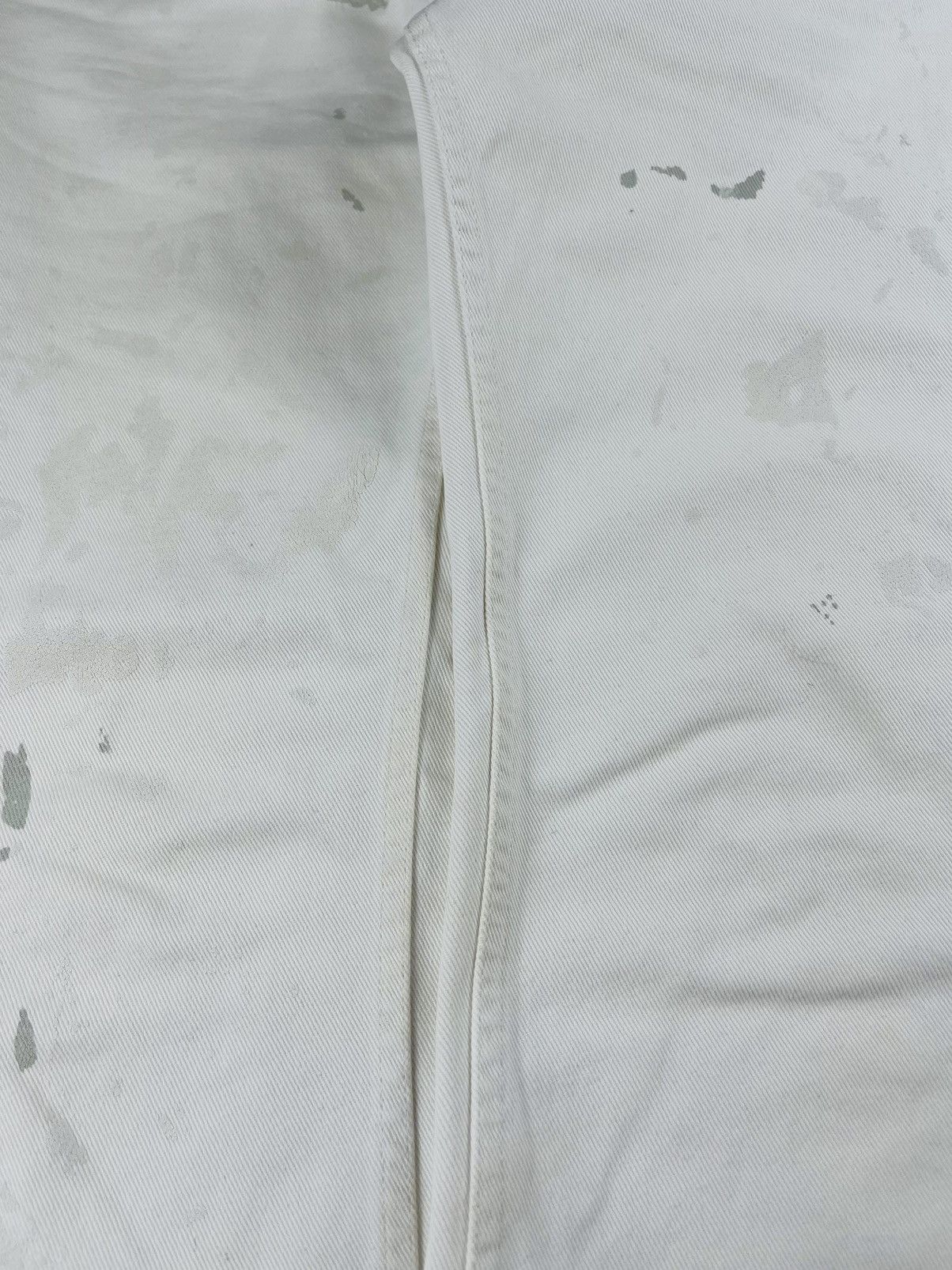 Helmut Lang SS99 Helmut Lang White Painter Denim Jeans Size US 31 - 5 Thumbnail