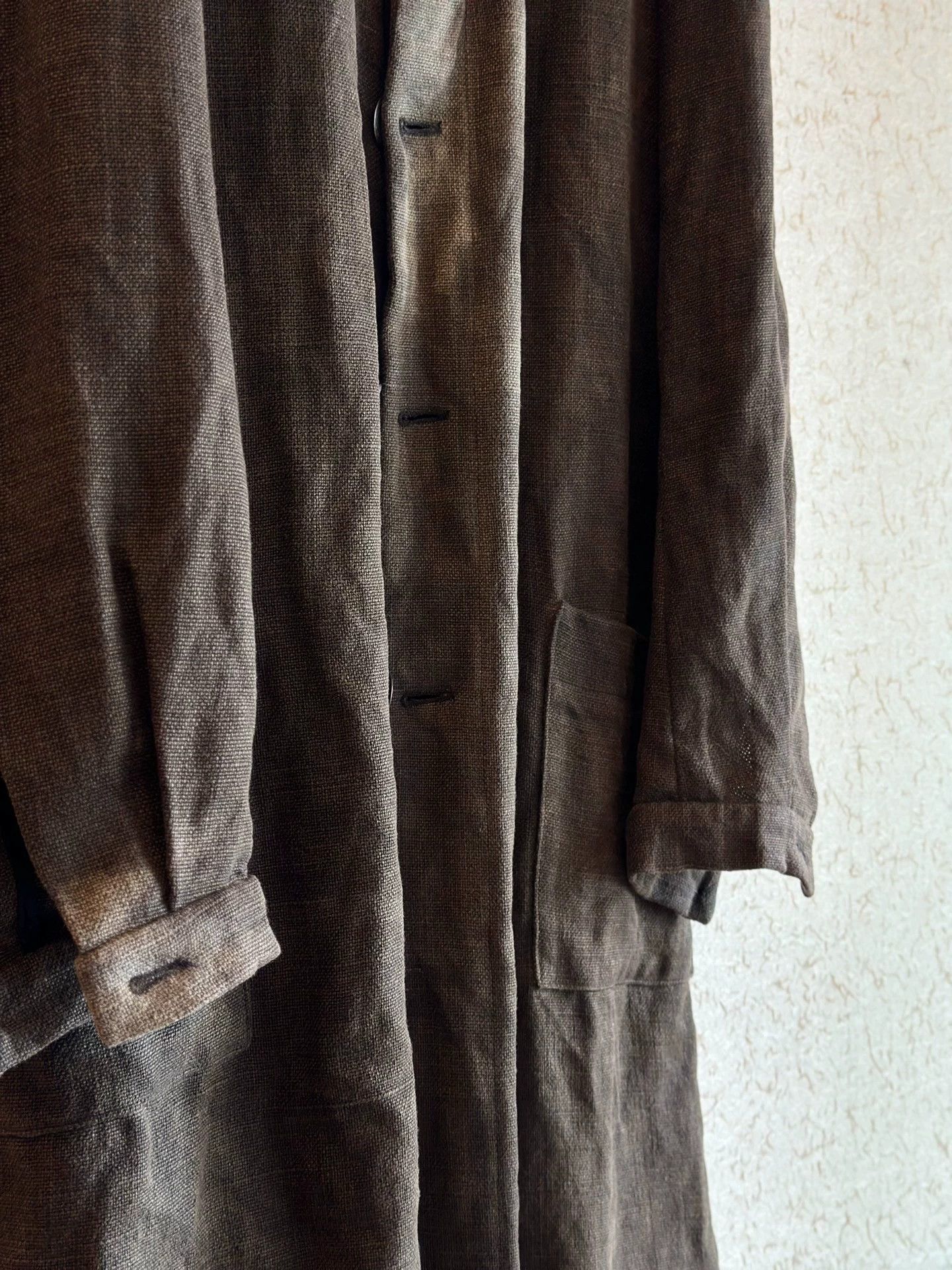 Biek Verstappen Biek Verstappen 00s Handdyed Linen Long Jacket XS 9/10 Size US XS / EU 42 / 0 - 5 Thumbnail
