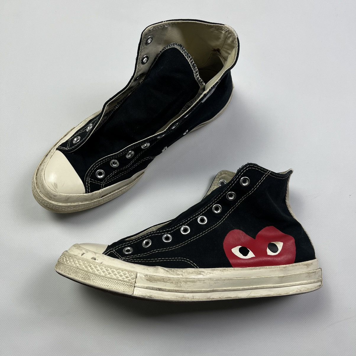Comme des Garcons × Converse × Vintage Comme des Garcons Play Converse All Star Vintage Streetwear Size US 11.5 / EU 44-45 - 1 Thumbnail