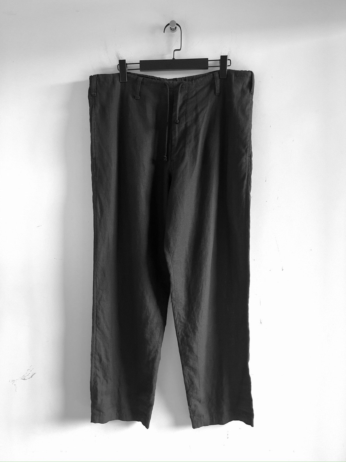 Yohji Yamamoto Yohji Yamamoto Pour Homme LIN LIENE Class Draw String Pants Size US 30 / EU 46 - 1 Thumbnail