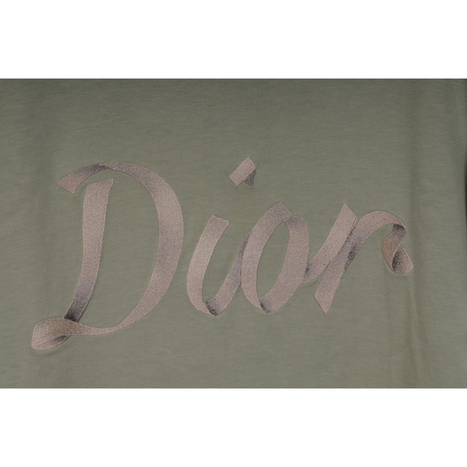 Dior 47 Logo T Shirt Mint Green Grey Cotton Size US M / EU 48-50 / 2 - 3 Thumbnail