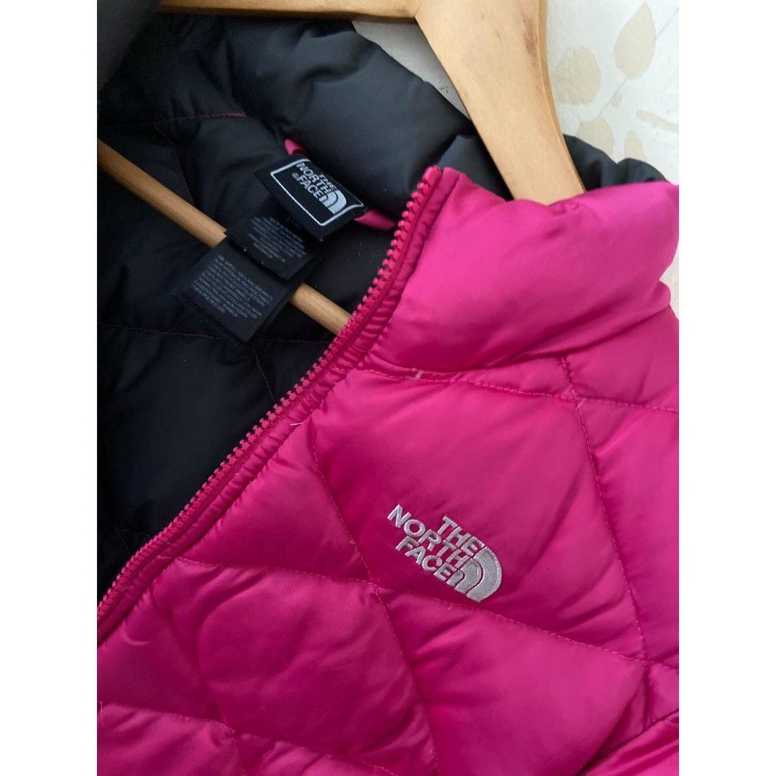 The North Face Girls 18 The North Face 550 Goose PInk Down Puffer Jacket Size XXL / US 16-18 / IT 52-54 - 2 Thumbnail