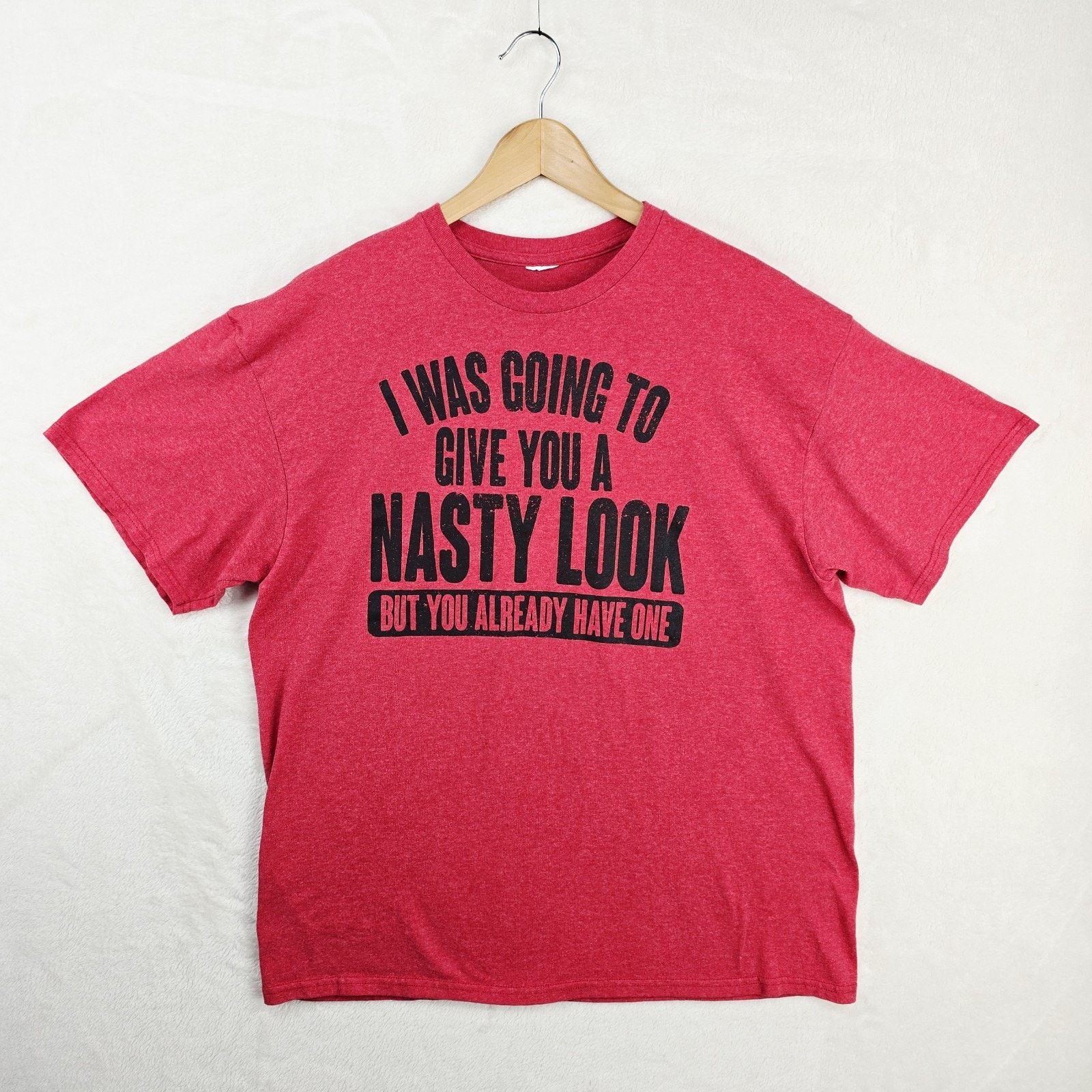 Other Vintage Funny Shirt XL I Was Going To Give You A Nasty Look Size US XL / EU 56 / 4 - 2 Thumbnail