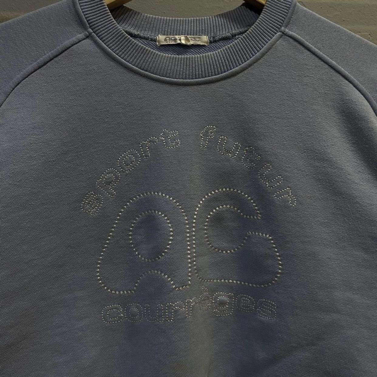 Andre Courreges × Courreges × Vintage VINTAGE COURREGES SPORT FUTUR SWEATSHIRT EMBROIDERY LOGO Size US XS / EU 42 / 0 - 3 Thumbnail