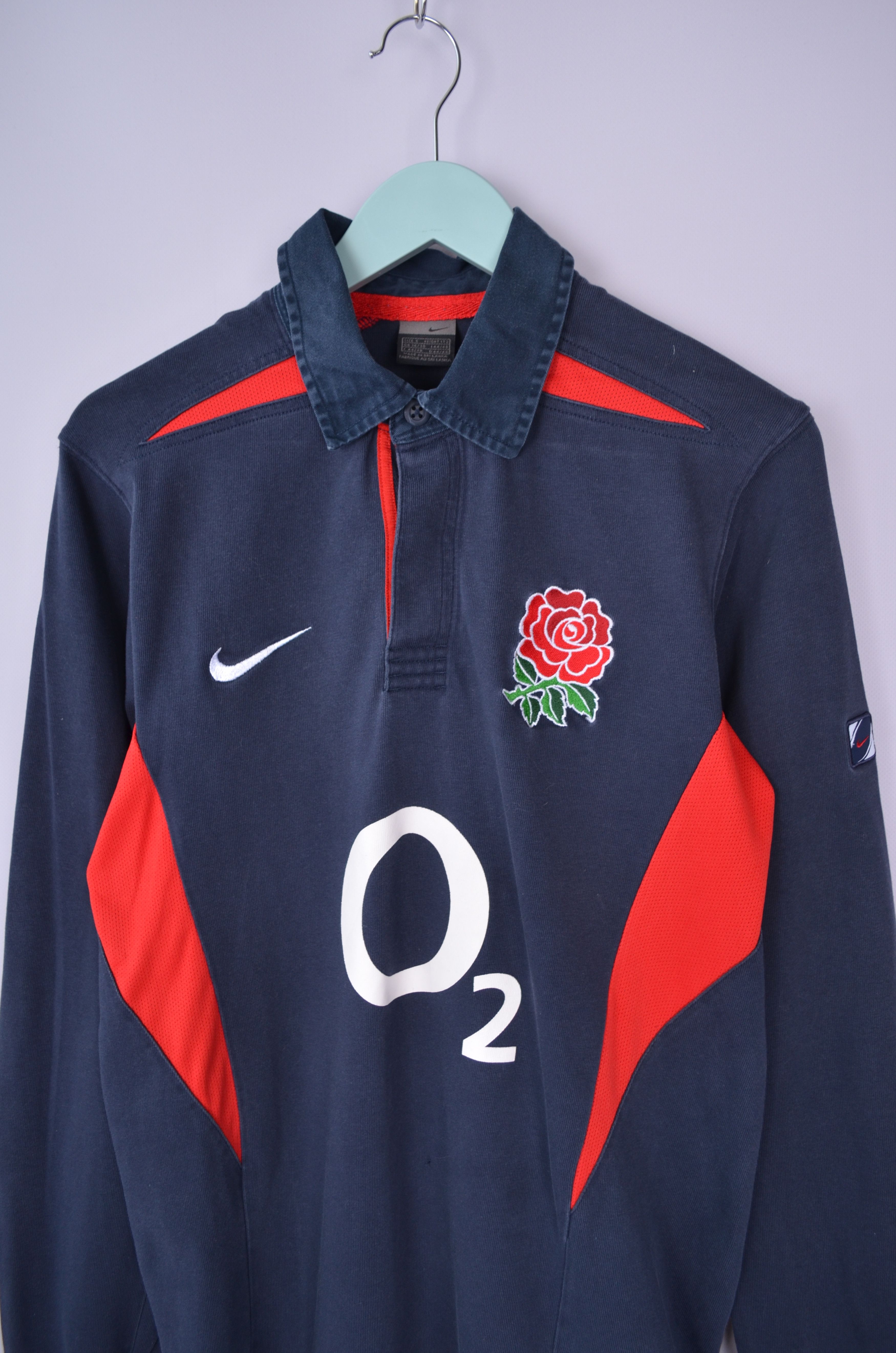 Nike × Vintage Nike England Team 2000s World Cup Rugby Shirt L/S Jersey S Size US S / EU 44-46 / 1 - 2 Thumbnail