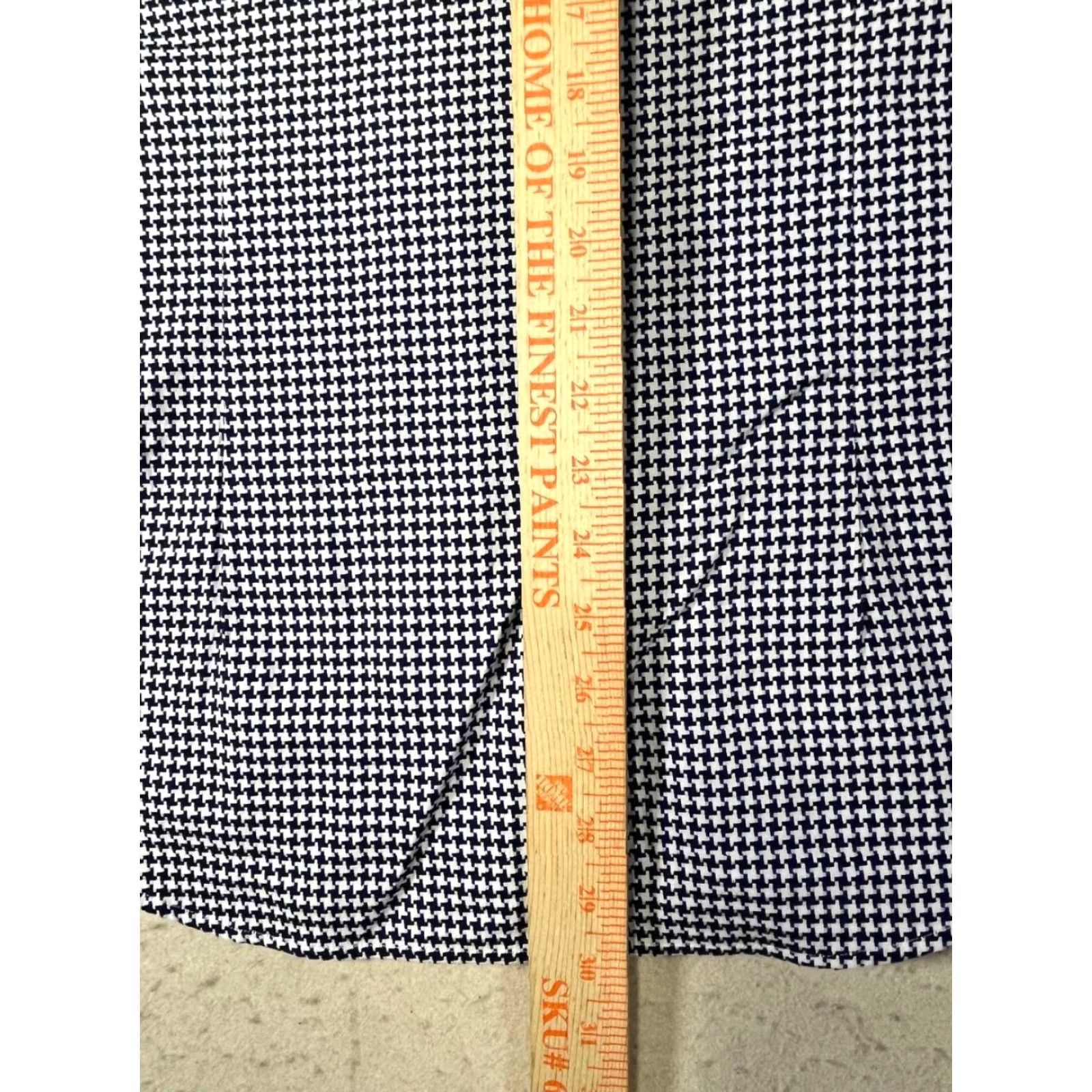 Robert Graham Robert Graham Shirt Button-Up Long Sleeve Men L Blue Houndstooth Button-Down Collar Size US L / EU 52-54 / 3 - 5 Thumbnail