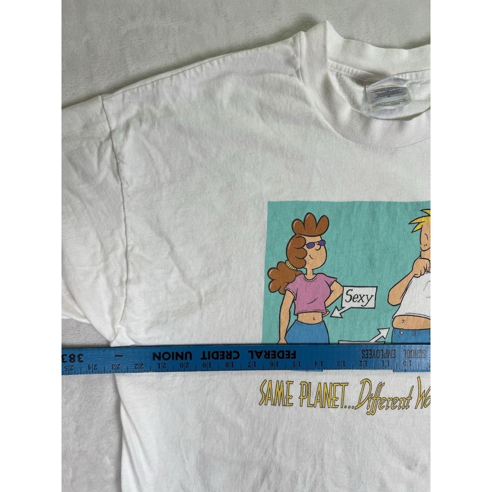 Hanes Vintage Dave Miller Comic T-Shirt XL “Same Planet Different Size US XL / EU 56 / 4 - 5 Thumbnail