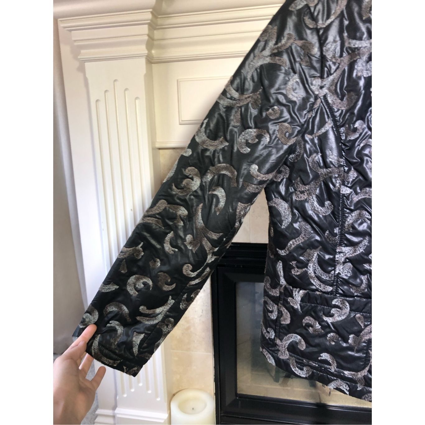 Other Lana Sports Women’s Brown and Silver Paisley Design Snap But Size M / US 6-8 / IT 42-44 - 3 Thumbnail