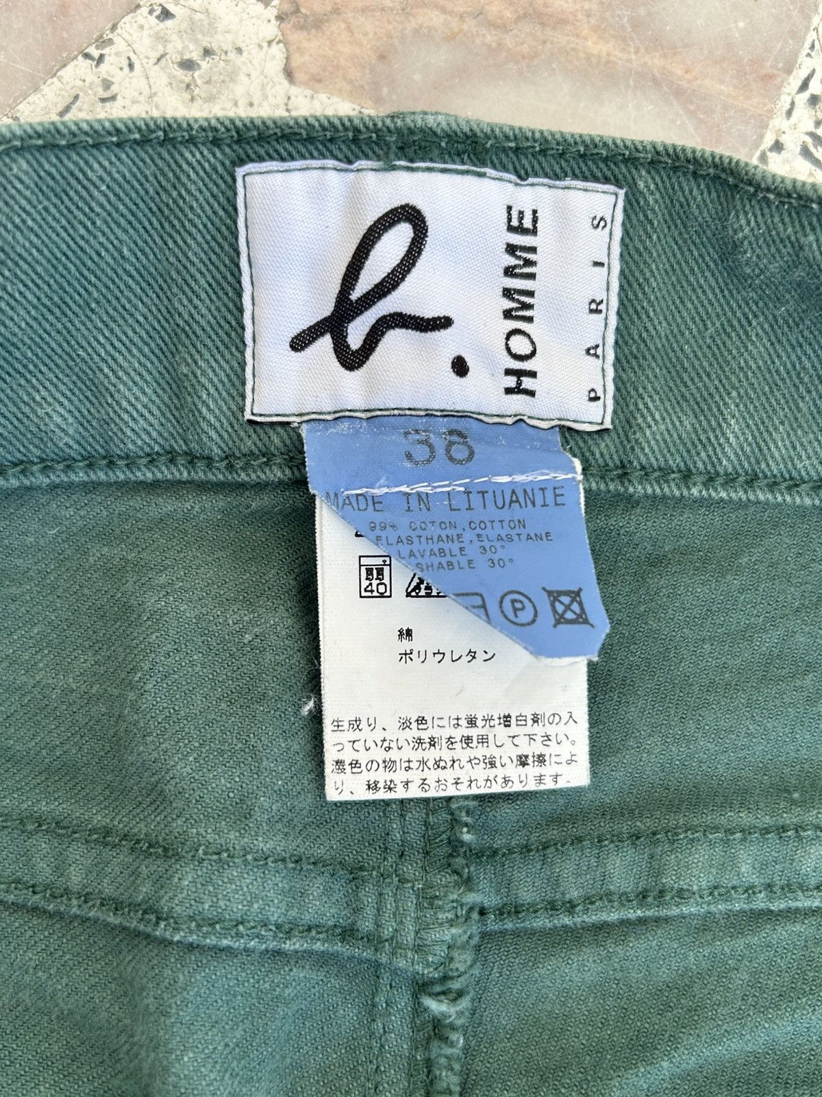 agnes b. Agnes B Homme Vintage Green Trousers Size US 30 / EU 46 - 11 Thumbnail