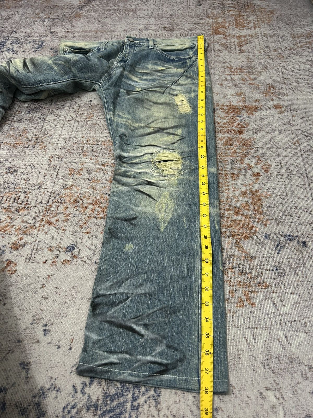 If Six Was Nine Urban Craft HonneyComb Painted Distressed Jeans Size US 34 / EU 50 - 21 Thumbnail