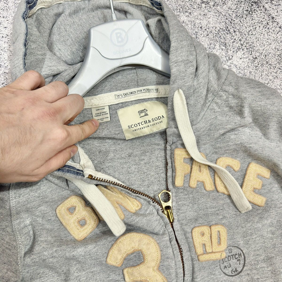 Designer × Scotch & Soda Scotch $ Soda Full Zip Gray Cotton Hoodie M size Size US M / EU 48-50 / 2 - 4 Thumbnail