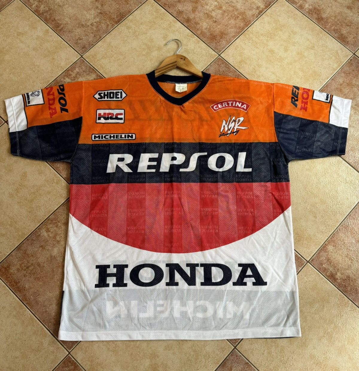 Honda Vintage Honda Repsol Criville Team Racing Shirt Rare T-shirt Size US XL / EU 56 / 4 - 2 Thumbnail