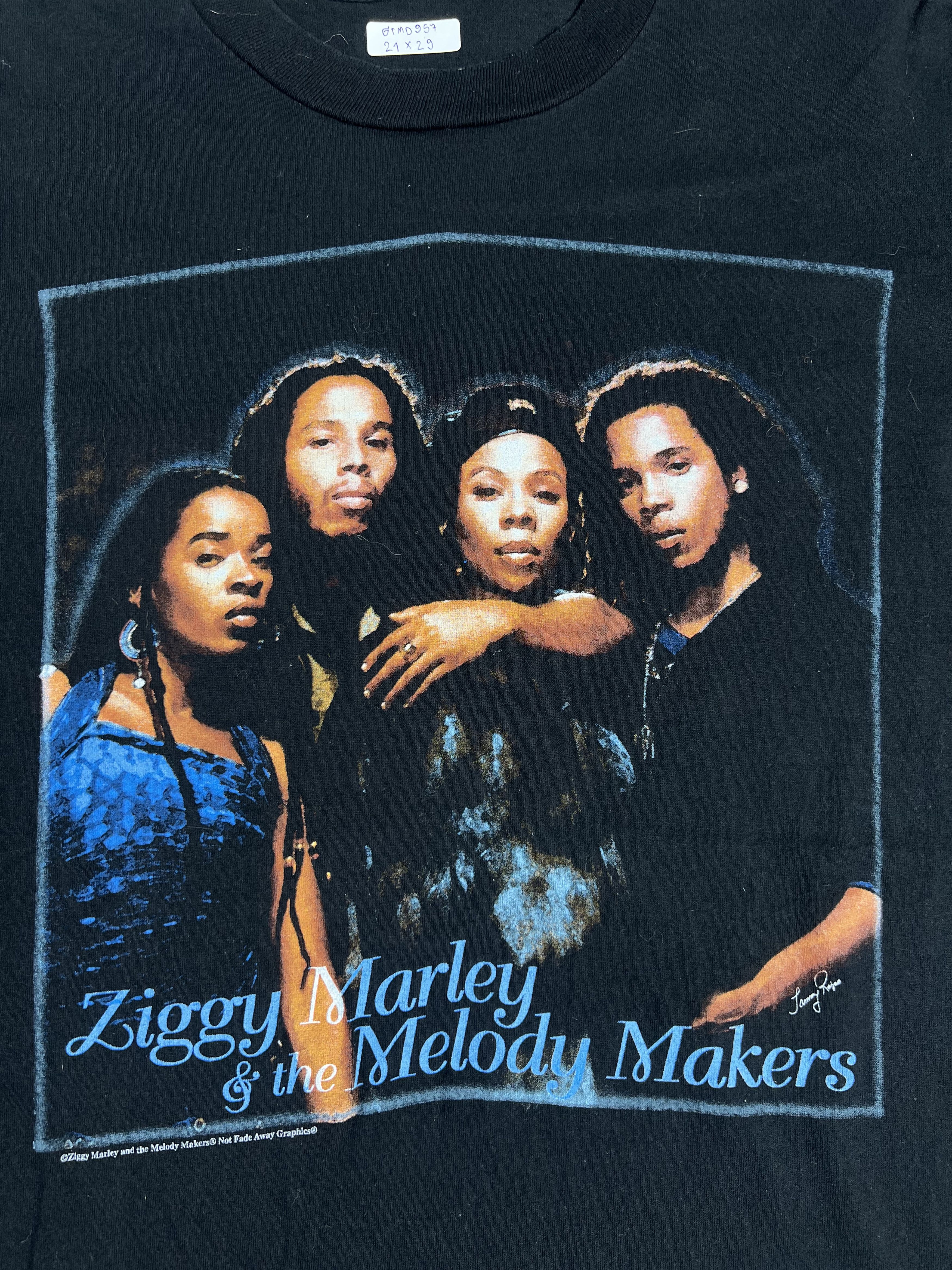 Band Tees Vtg 90s Ziggy Marley & the Melody Makers Band T (L) GTMD957 Size US L / EU 52-54 / 3 - 2 Thumbnail