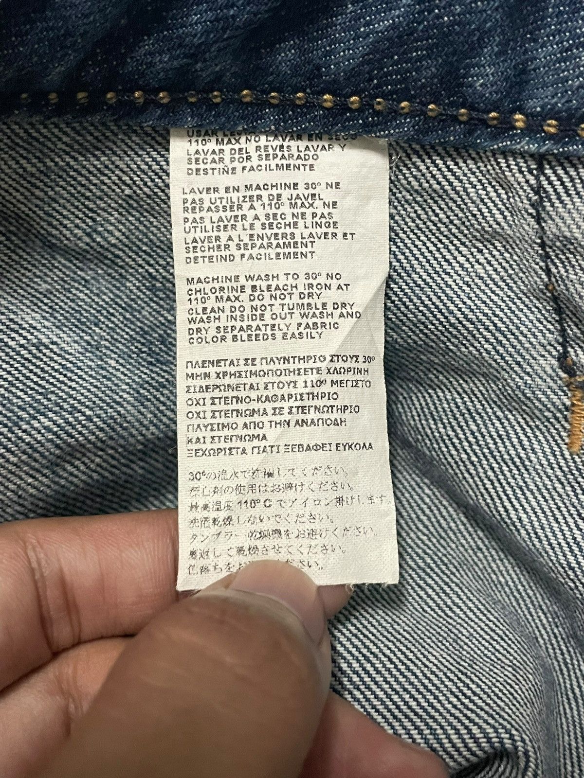KMRii Vintage Bonaventure Diamond Button Metal Tag Bootcut Jeans Size 28" / US 6 / IT 42 - 14 Thumbnail