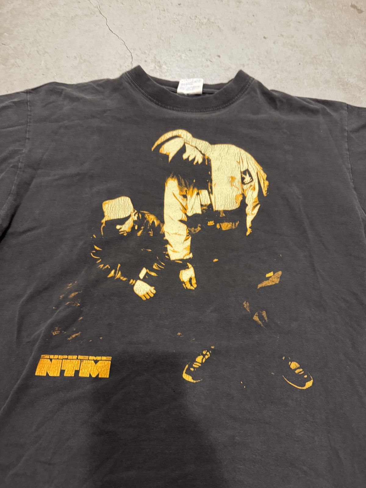 Band Tees × Rap Tees × Vintage *RARE* 90s 00s Y2K SUPREME NTM FRENCH RAP FADED TEE Size US L / EU 52-54 / 3 - 6 Thumbnail