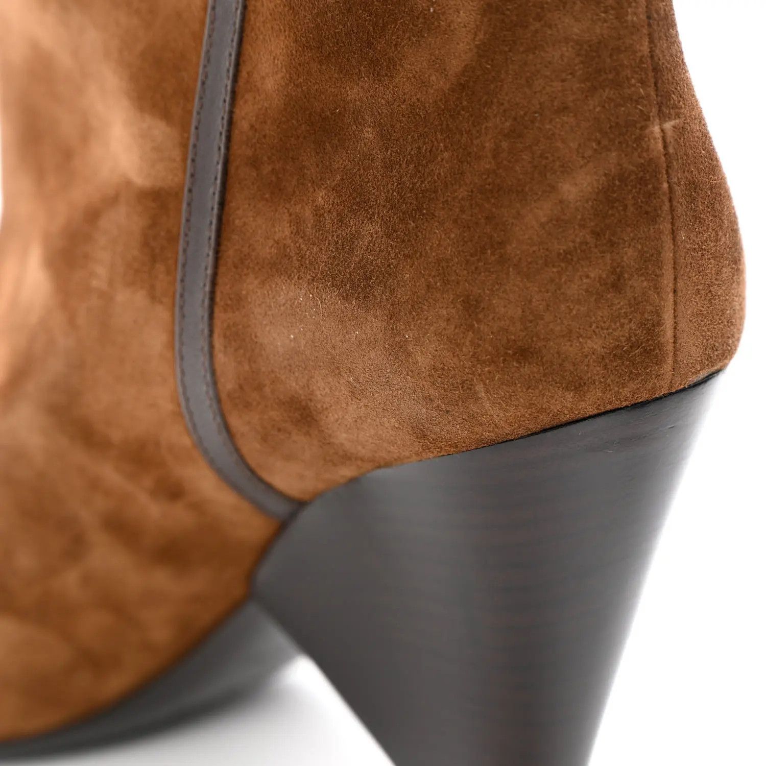 Saint Laurent Paris o1s1wg111024 Niki Booties in Suede in Brown Size US 5 / IT 35 - 5 Thumbnail