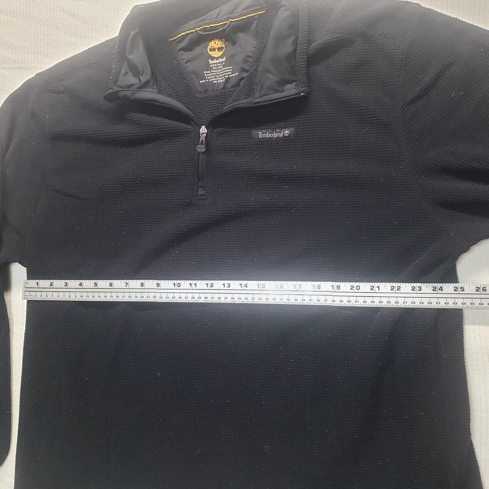 Timberland Timberland Sweater Solid Black 1/4 Zip Long Sleeve Logo Pockets 3XL Mens Pullover Size US XXL / EU 58 / 5 - 4 Thumbnail