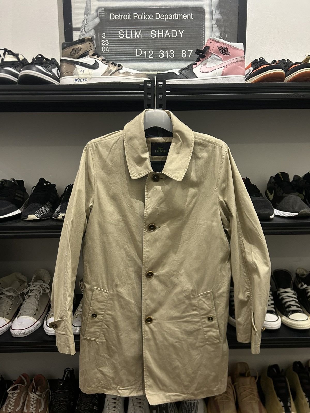 Lacoste Authentic Lacoste Beige Mac Coat / Trench Jacket - Size 48 Size US M / EU 48-50 / 2 - 1 Thumbnail